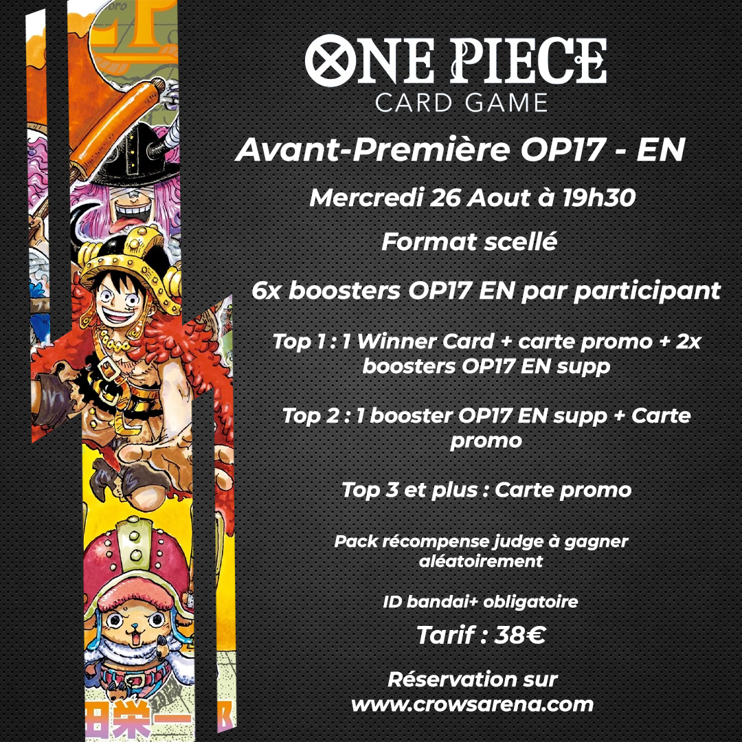 One Piece - Avant-première OP17 EN : Les guerriers les plus puissants au monde - 26/08/26
