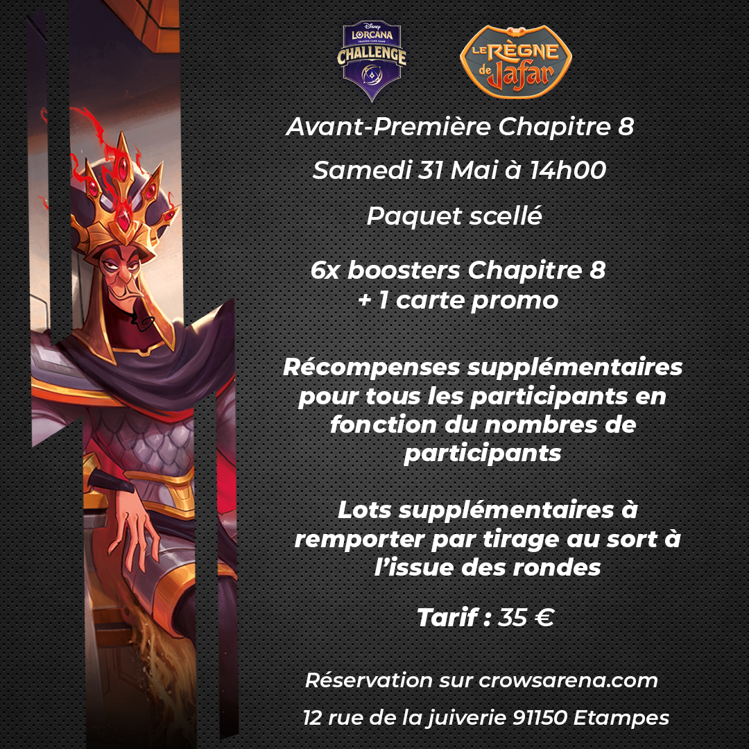 Avant-première Lorcana - Le règne de Jafar - 31/05/25