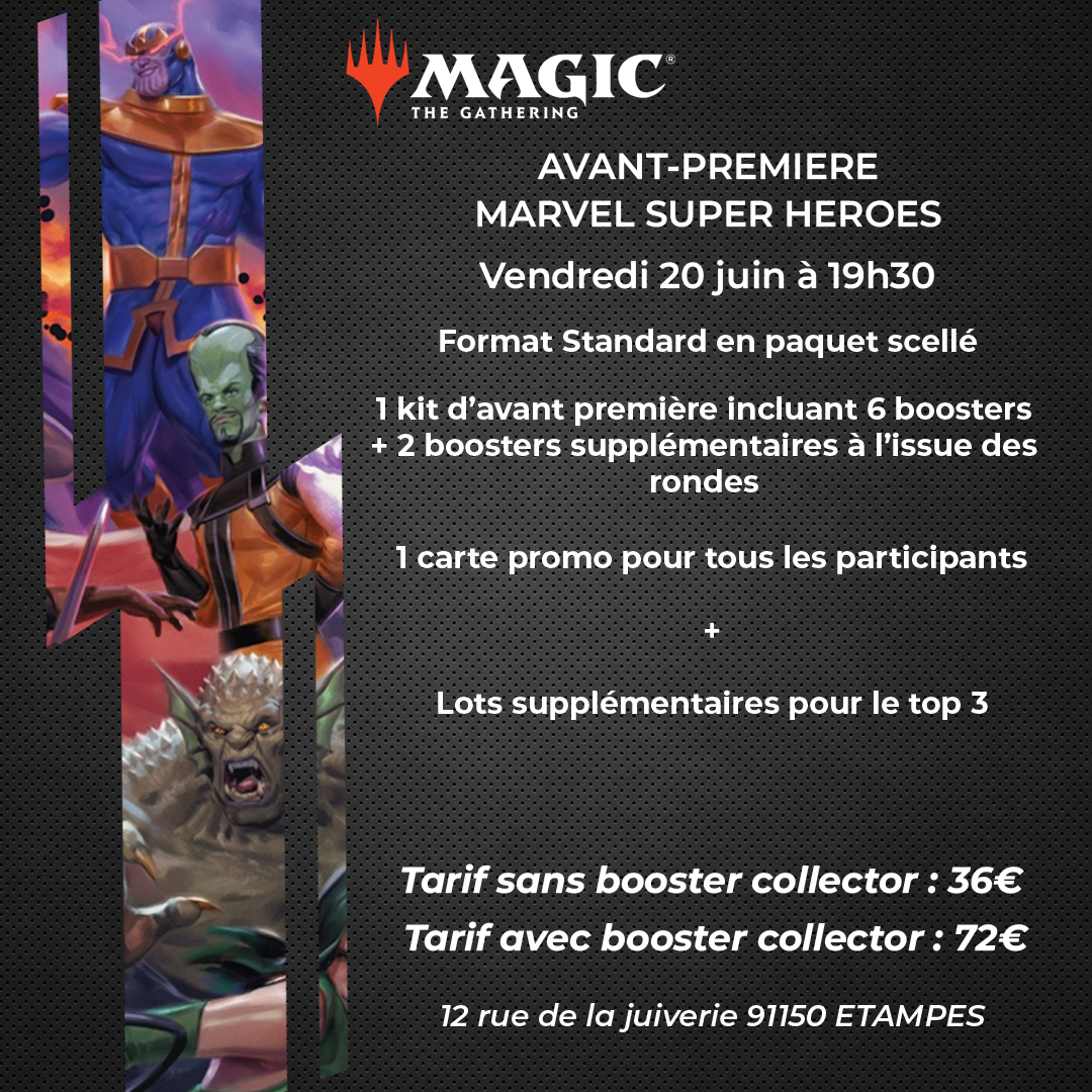 Avant-première MTG Marvel Super Heroes - 20/06/26