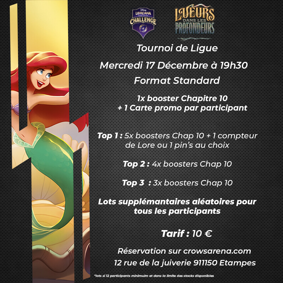 Tournoi de ligue Lorcana - 17/12/25