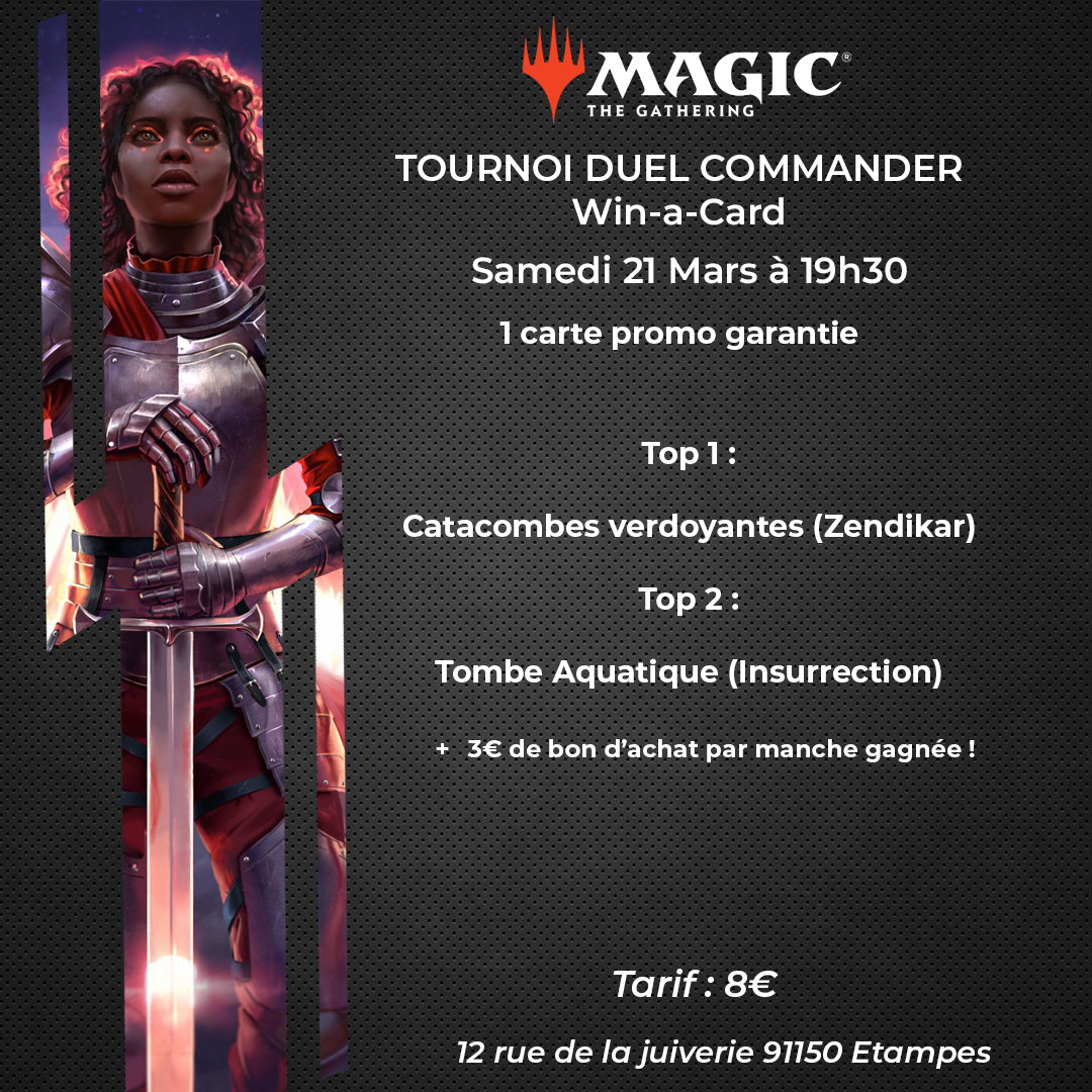 MTG - Tournoi Duel Commander - 21/03/26