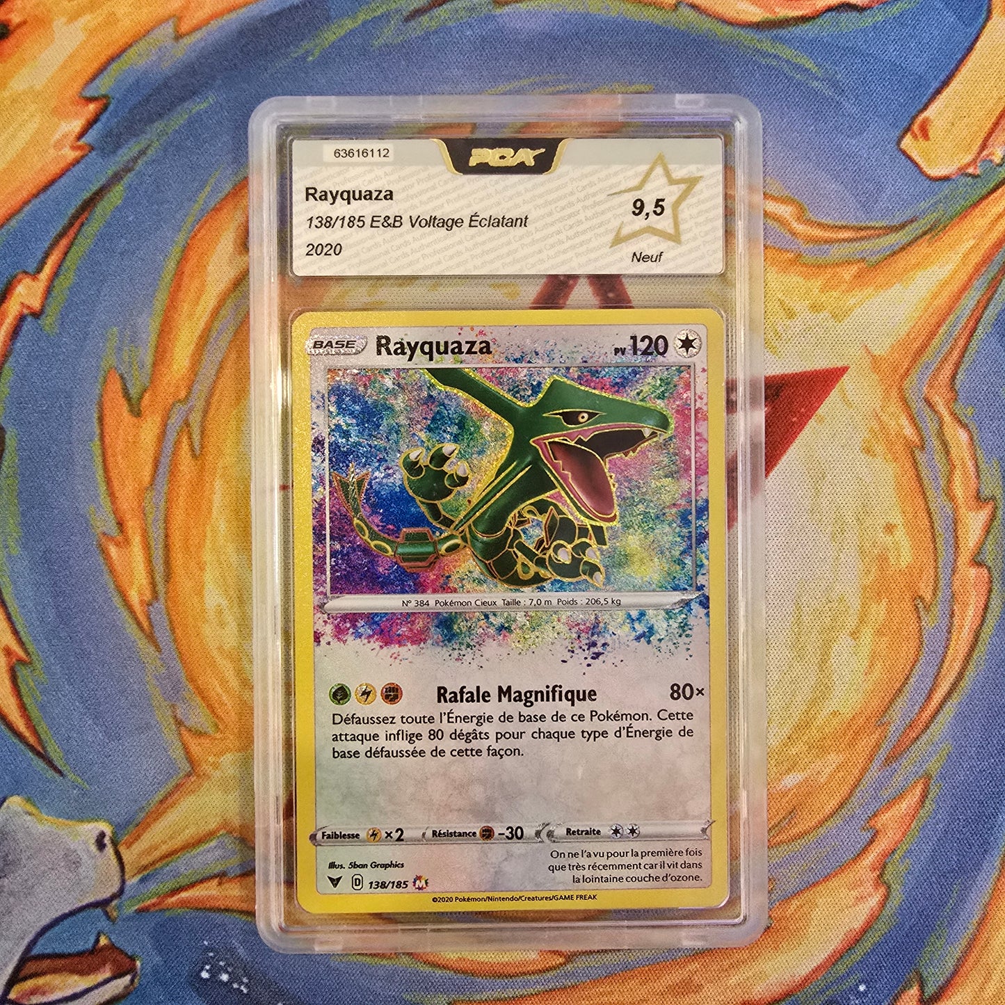 Pokémon - Rayquaza 138/185 E&B Voltage Eclatant PCA 9,5 FR - 2020