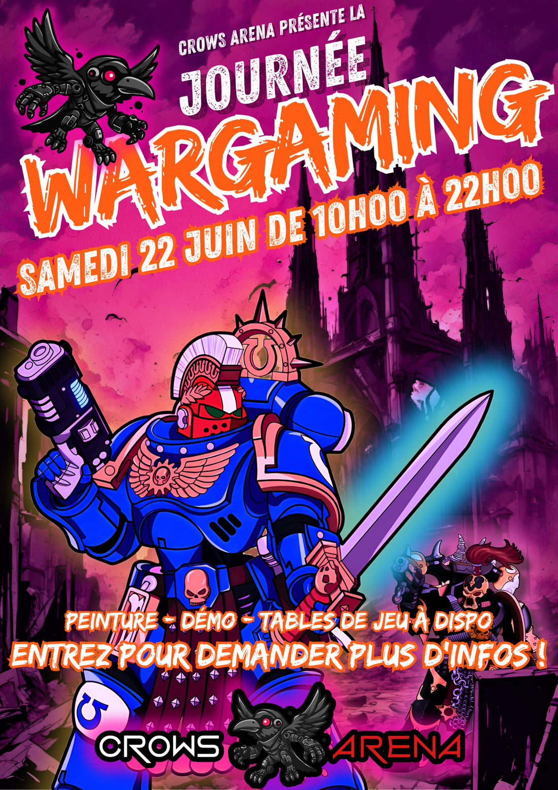 Journée Wargaming à la Crows Arena !