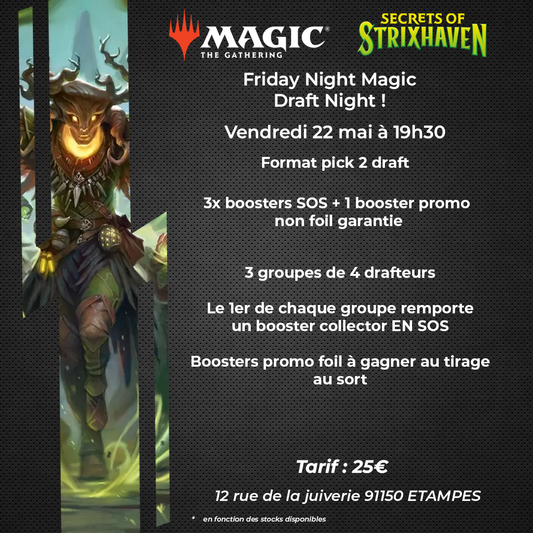 Draft Night Les Secrets de Strixhaven - 22/05/2026