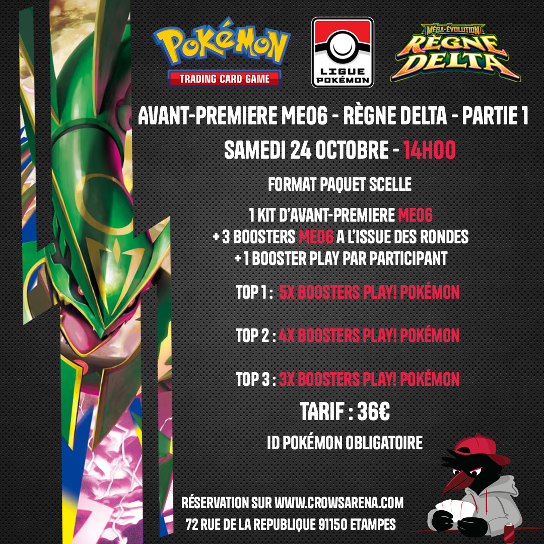 Avant première Pokémon - ME06 - Règne Delta - 1ere session - 24/10/26