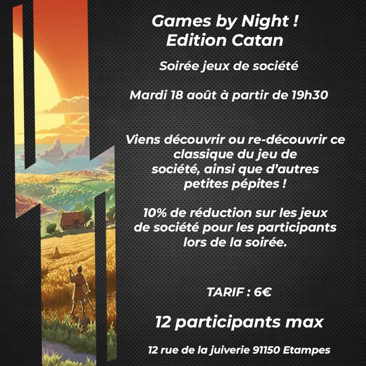 Games by Night ! Catan Edition - 18/08/2026