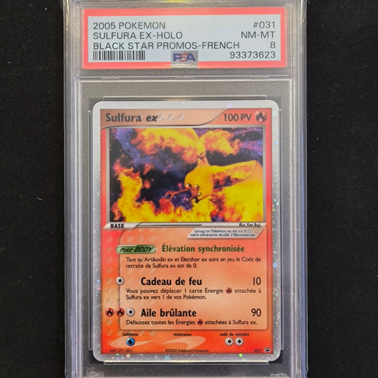 Pokémon - Sulfura EX Holo Nintendo Black Star Promo 031 PSA 8 FR - 2005