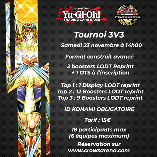 Tournoi 3V3 - Yu-Gi-Oh! - 23/11/24