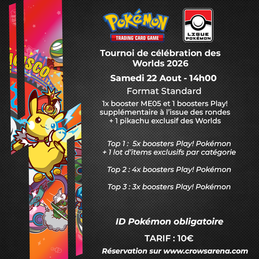 Tournoi de Célébration Pokémon Worlds Championship 2026 - 22/08/26