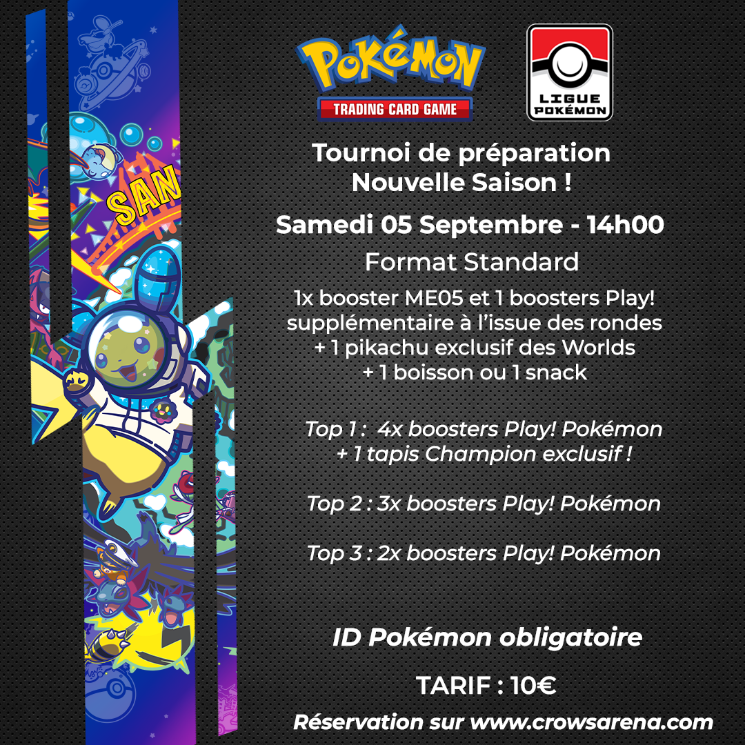 Tournoi de préparation - Nouvelle saison Pokémon TCG ! - 05/09/26