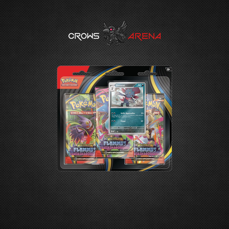Pokémon - Pack 3 boosters - Flammes fantasmagoriques - ME02 - FR