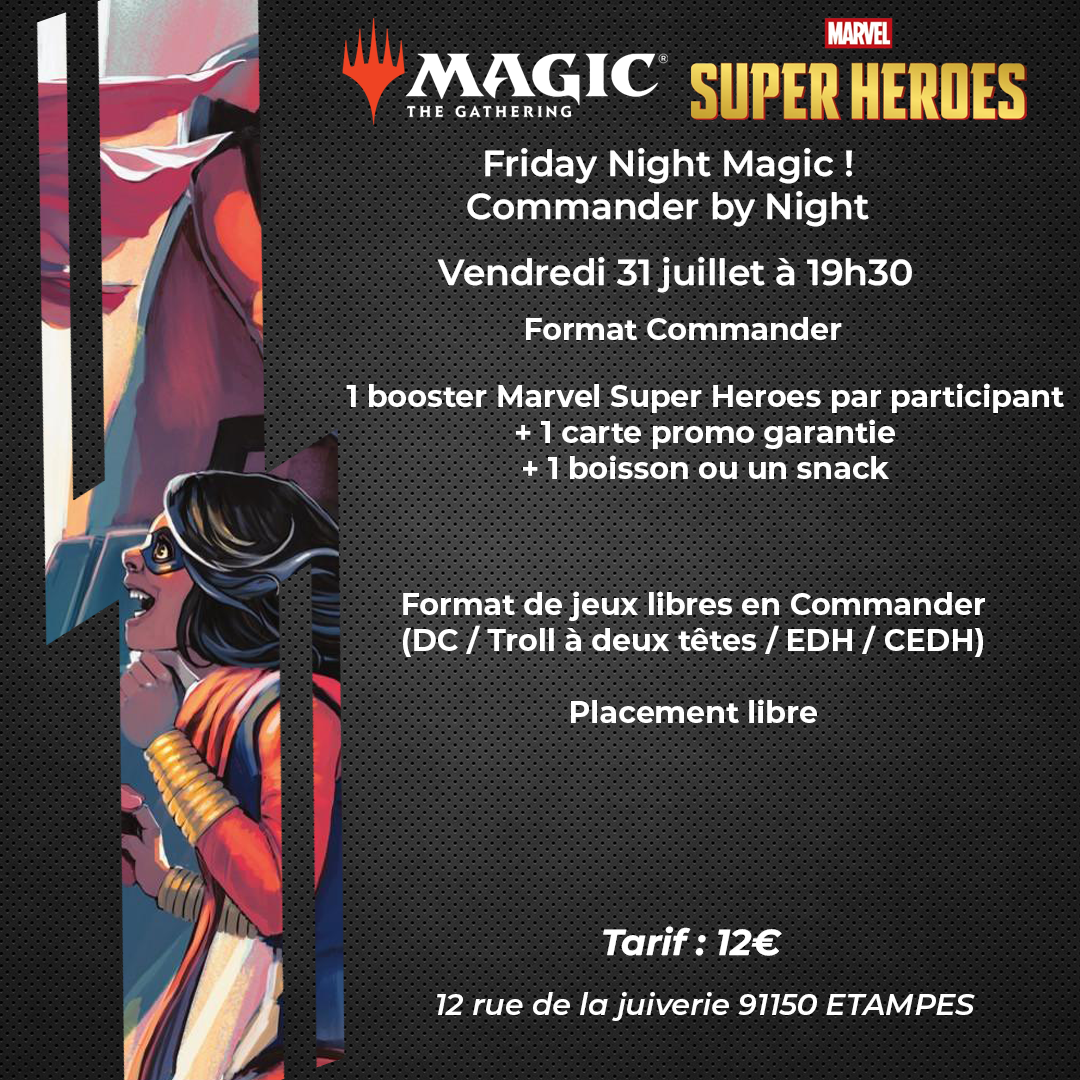 MTG - Commander by Night - Marvel Super Heroes Edition 31/07/2026