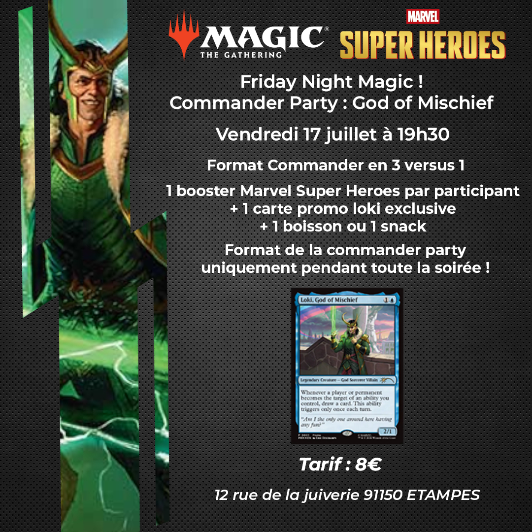 MTG - Friday Night Magic - Commander Party : God of Mischief - 17/07/2026
