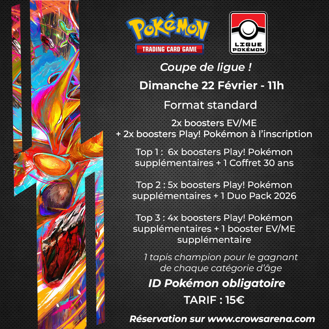 Coupe de ligue Pokémon - 22/02/26