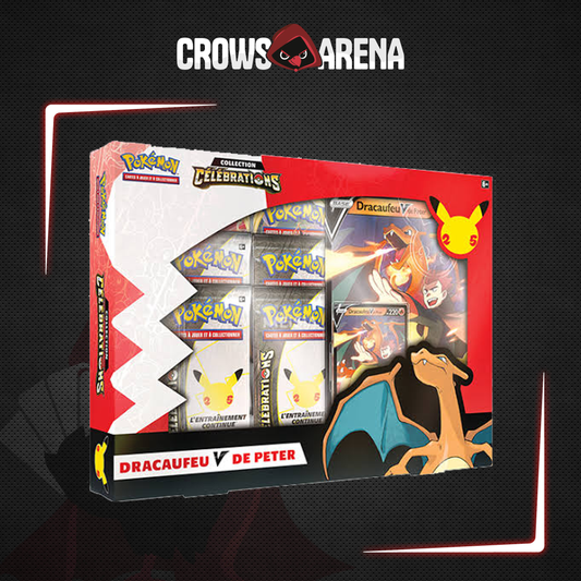 Pokémon - Coffret Célébrations Dracaufeu-V de Peter - 25 ans - FR