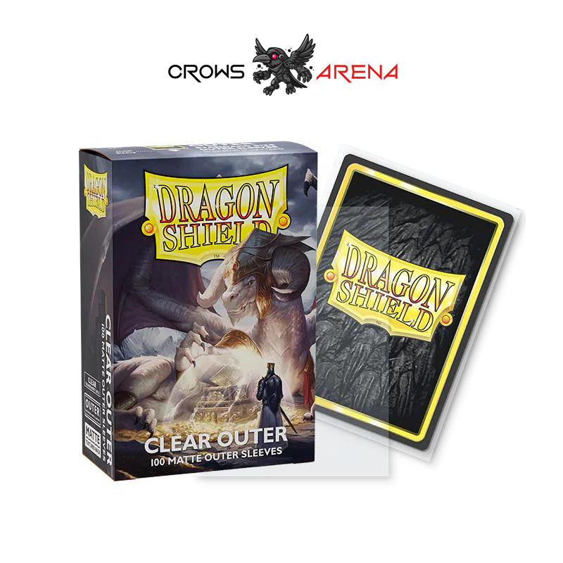 Dragon Shield - 100 protège-cartes standard Outer Mat - Transparent