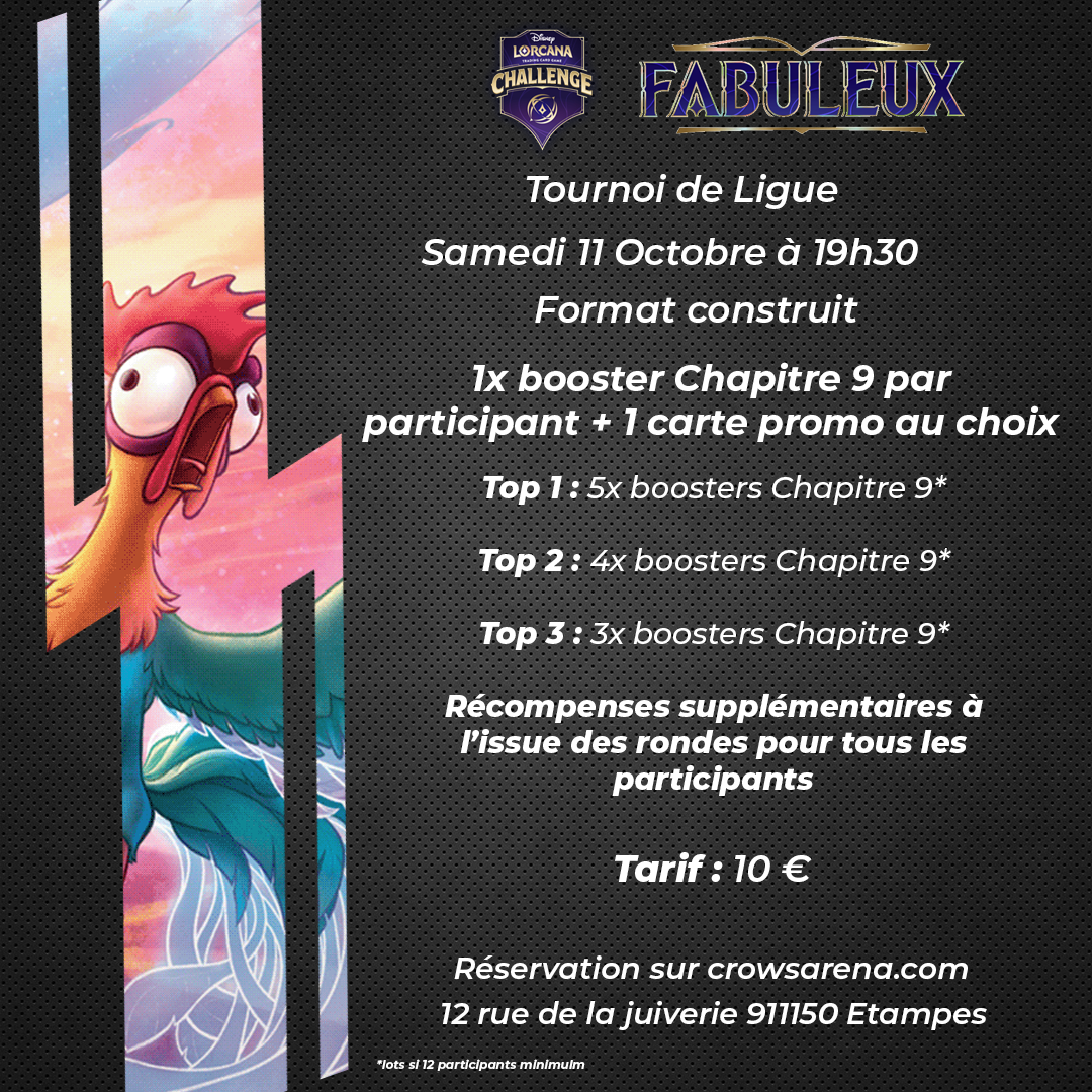 Tournoi de ligue Lorcana - 11/10/25