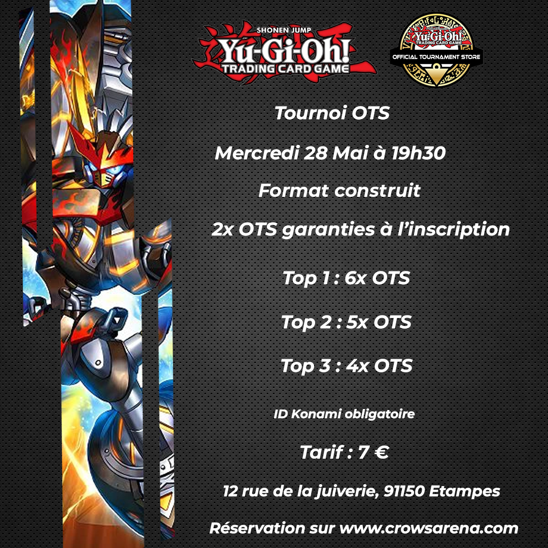 Tournoi OTS - Yu-Gi-Oh! - 28/05/25