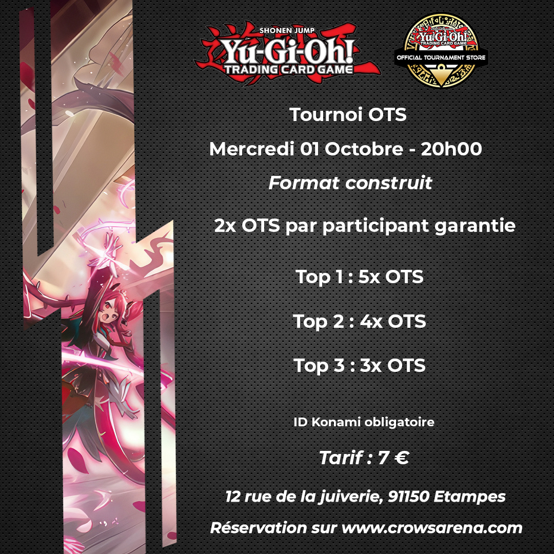 Tournoi OTS - Yu-Gi-Oh! - 01/10/25