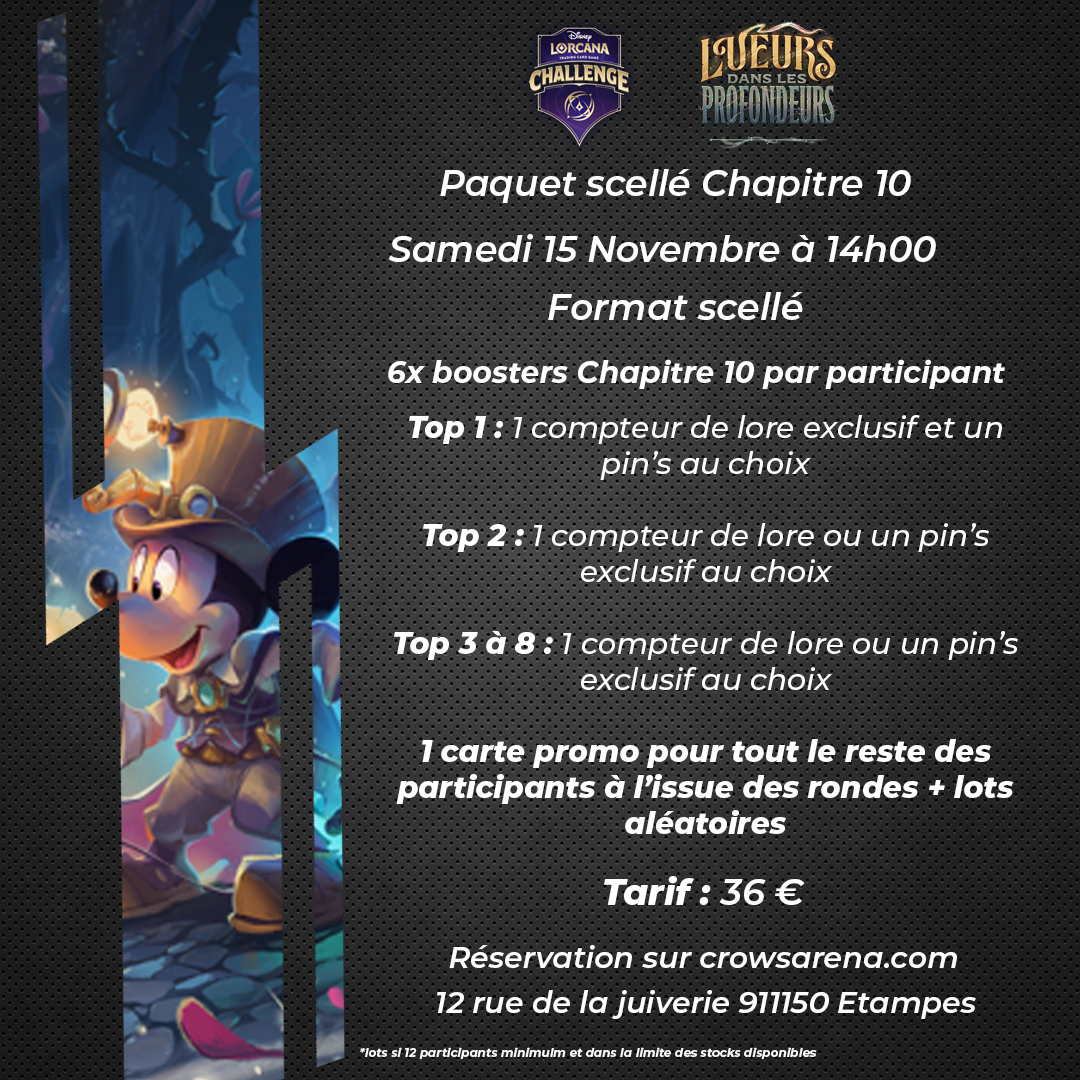 Paquet scellé Lorcana - Chapitre 10 - 15/11/25