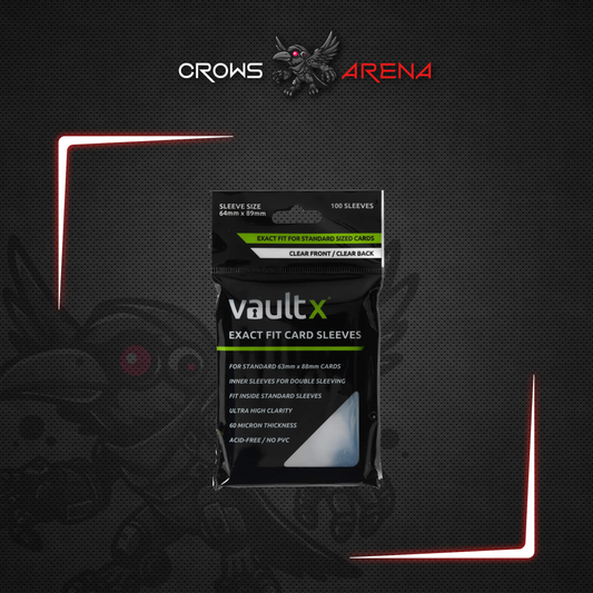 VaultX - Exact Fit Card Sleeves 100 Pack