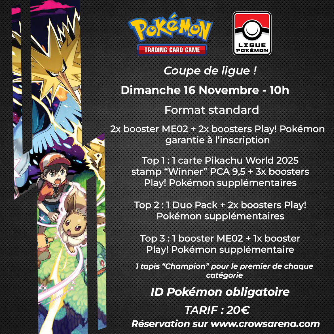 Coupe de ligue Pokémon - 16/11/25
