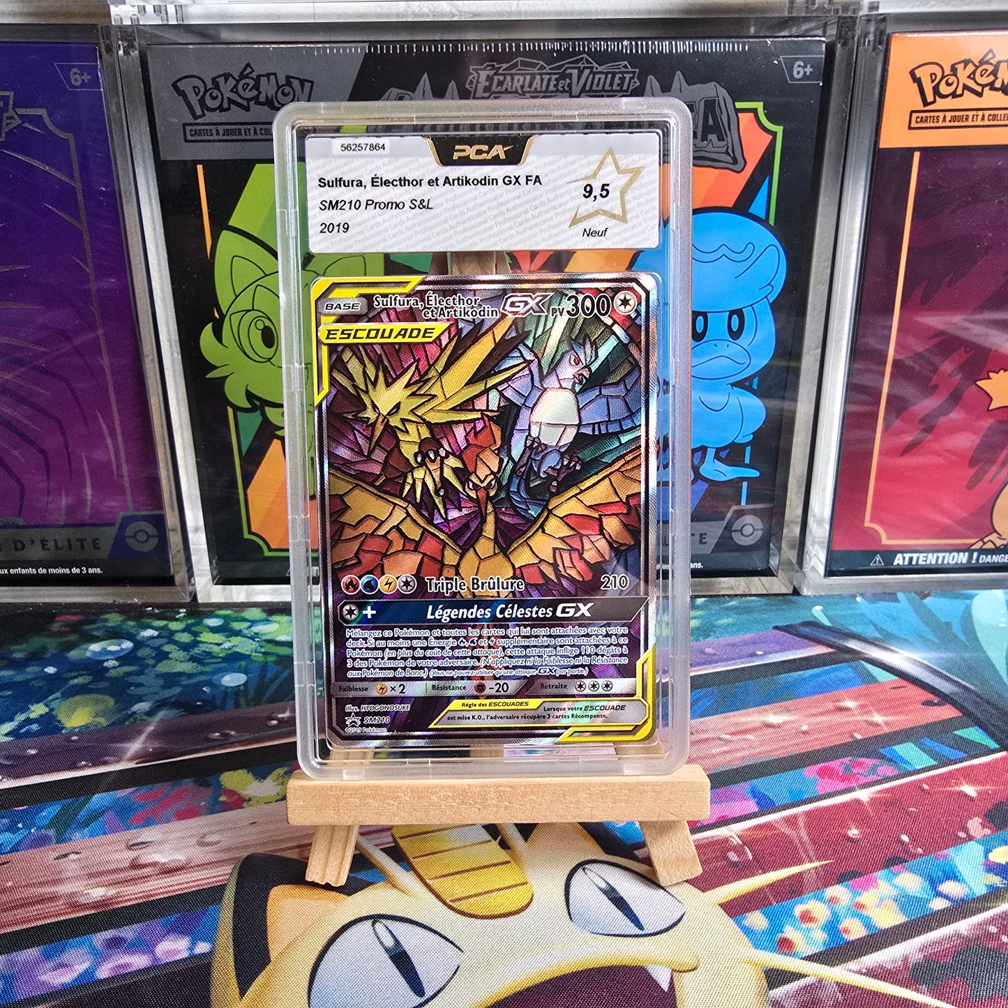 Pokémon - Sulfura, Electhor et Artikodin GX FA SM210 Promo S&L PCA 9,5 - 2019