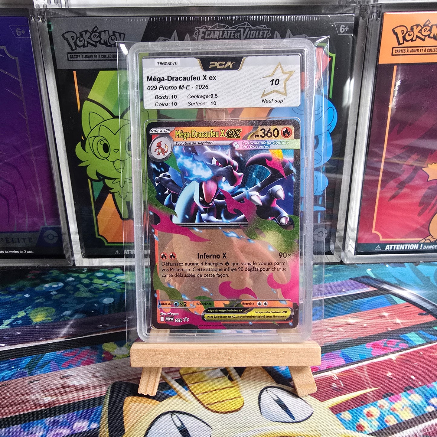 Pokémon - Méga-Dracaufeu X EX 030 Promo M-E PCA 10 FR - 2026