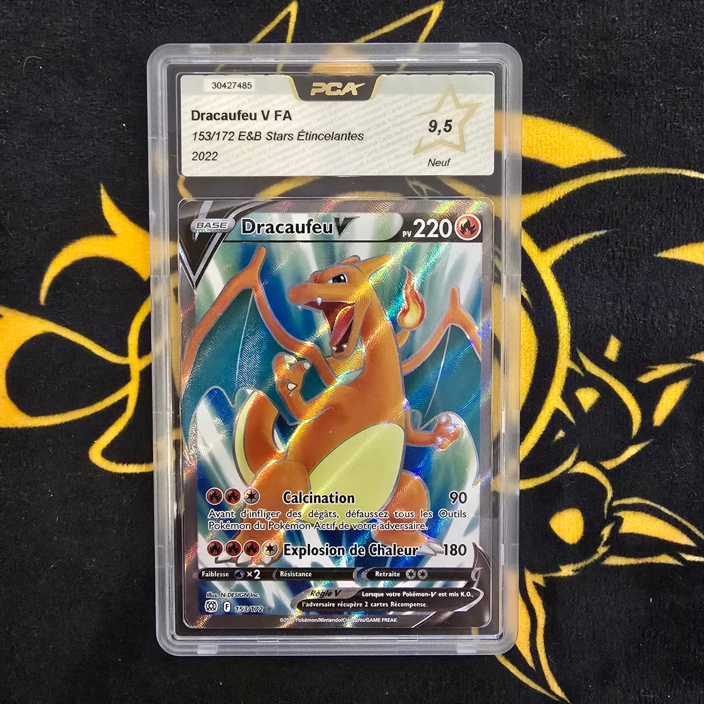 Pokémon - Dracaufeu V FA 153/172 E&B Stars Etincelantes PCA 9.5 FR - 2022