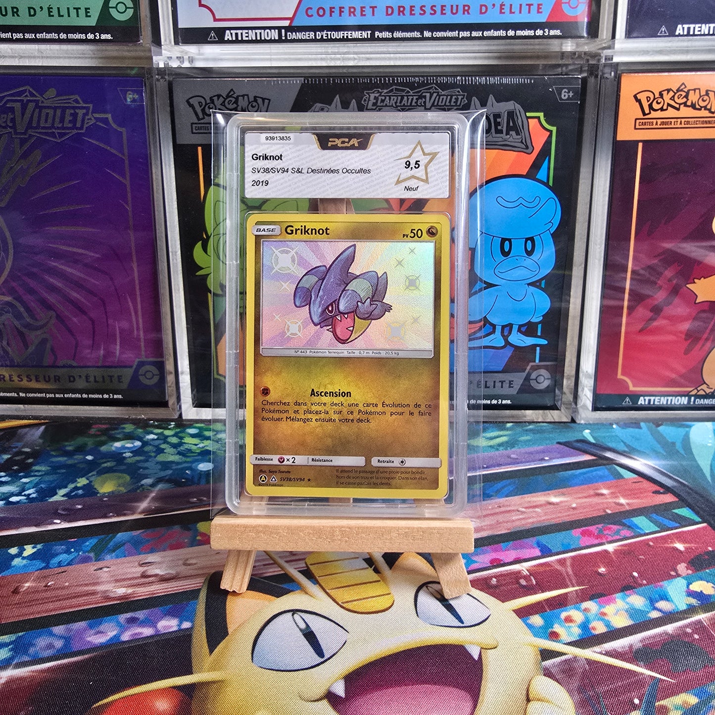 Pokémon - Griknot SV38/SV94 S&L Destinées Occultes PCA 9,5 FR - 2019