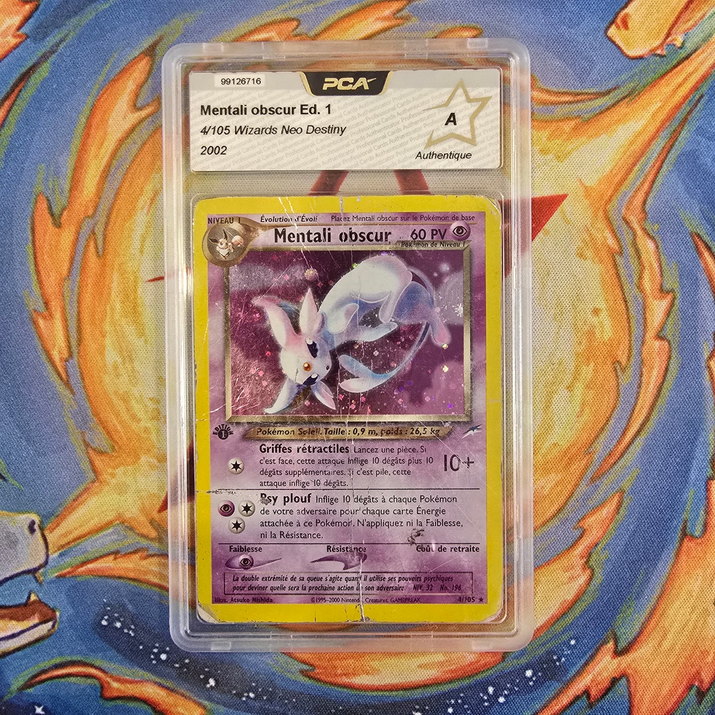 Pokémon - Mentali Obscur Edition 1 04/105 Wizards Neo Destiny PCA Authentique FR - 2002