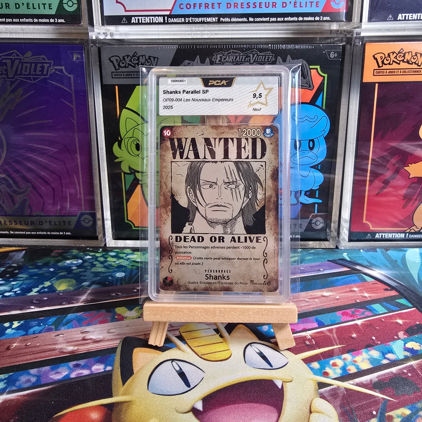 One Piece - Shanks Parallel SP OP09-004 Les Nouveaux Empereurs PCA 9,5 FR - 2025