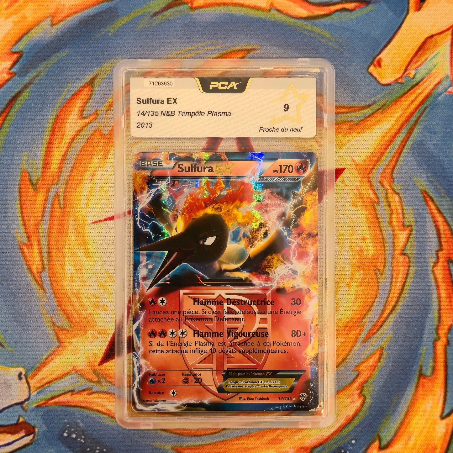 Pokémon - Sulfura EX 14/135 N&B Tempête Plasma PCA 9 FR - 2013