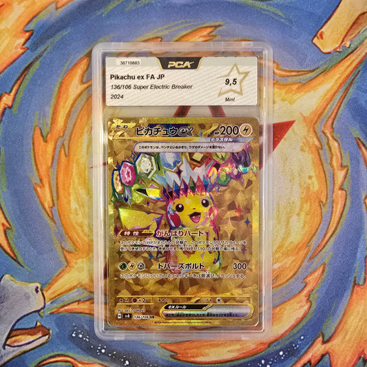 Pokémon - Pikachu EX FA 136/106 Super Electric Breaker PCA 9,5 JP - 2024