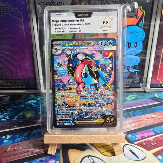 Pokémon - Méga-Amphinobi ex FA 116/086 Chaos Ascendant PCA 9,5 FR - 2026