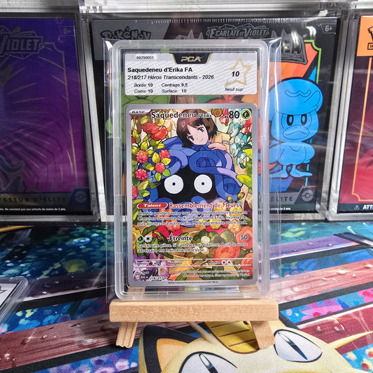 Pokémon - Saquedeneu d'Erika FA 218/217 Héros Transcendants PCA 10 FR - 2026