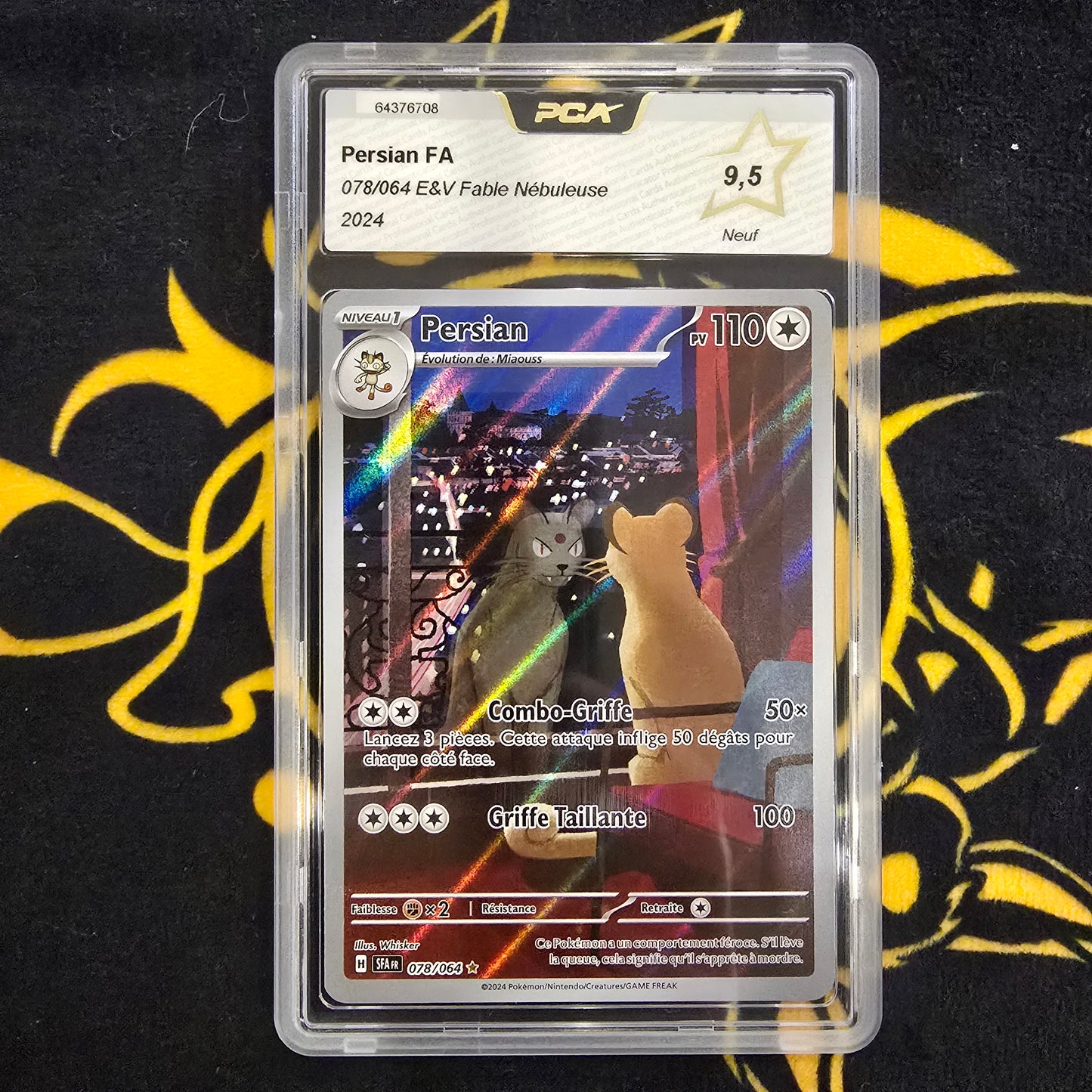 Pokémon - Persian FA 078/064 E&V Fable Nébuleuse PCA 9.5 FR - 2024