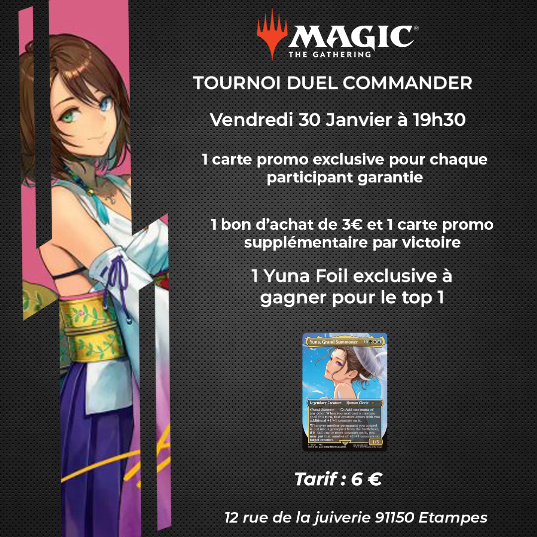 MTG - Tournoi Duel Commander - 30/01/26
