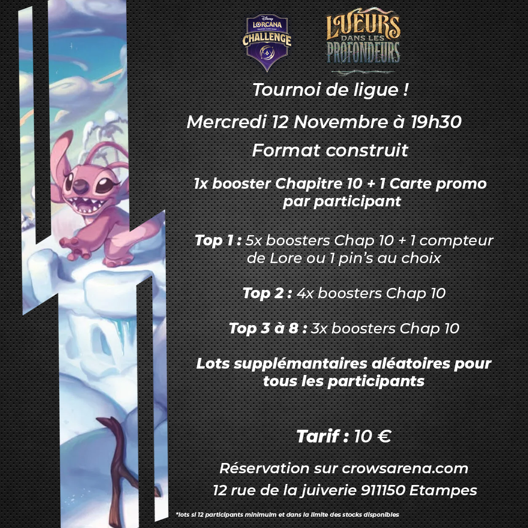 Tournoi de ligue Lorcana - 12/11/25
