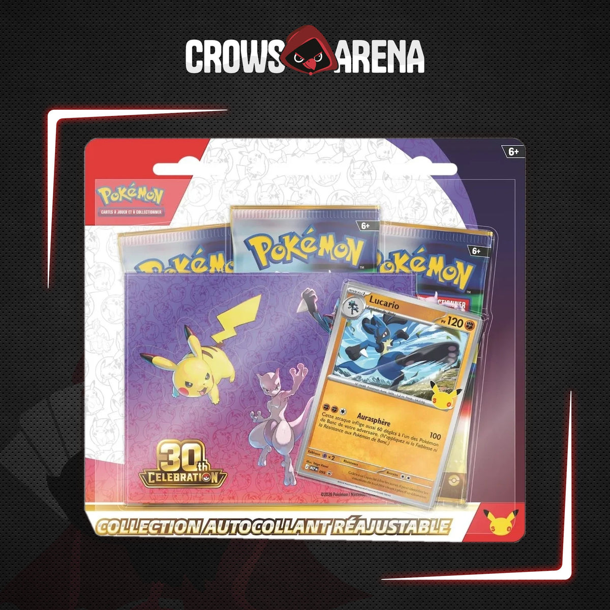 Pokémon - Tripack 30 ans - Lucario