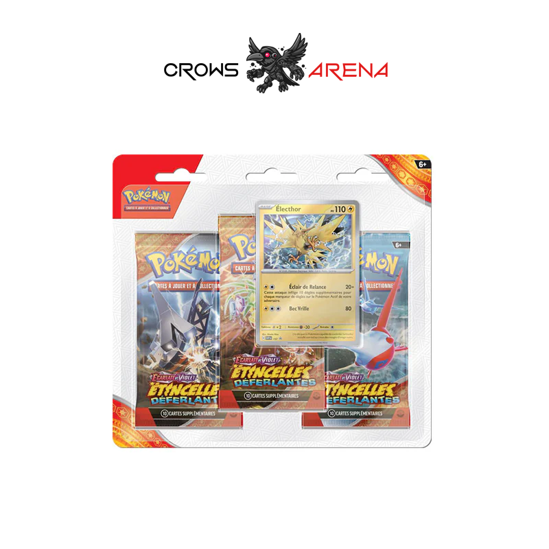 Pokémon - Pack 3 boosters - Etincelles Deferlantes - EV08