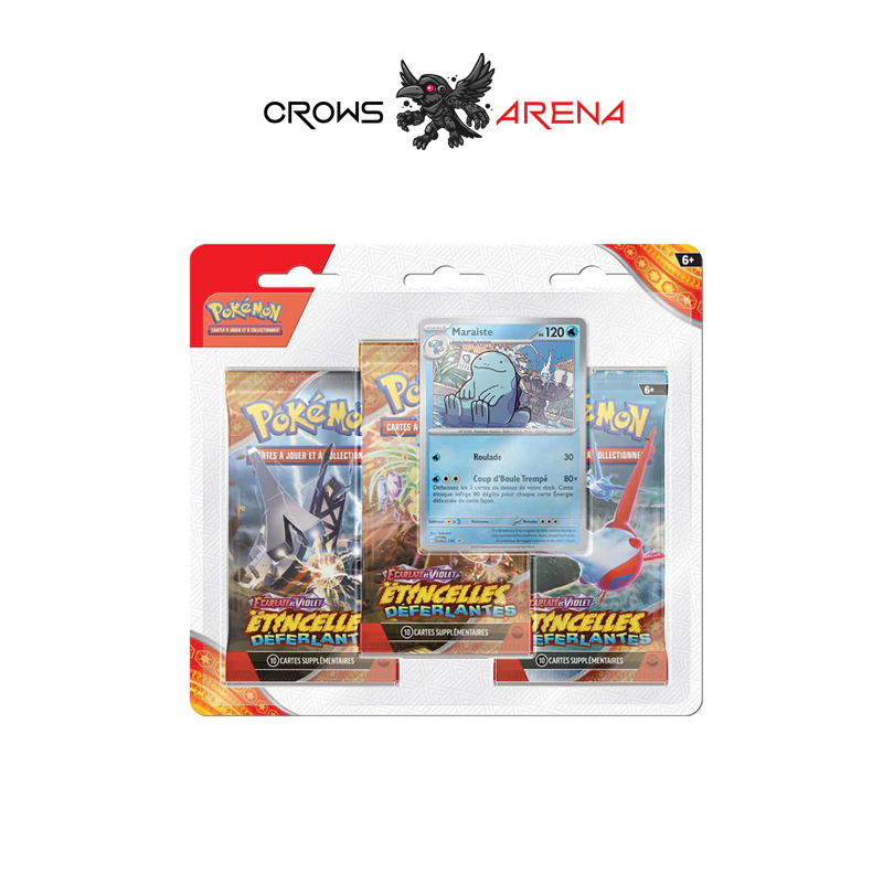 Pokémon - Pack 3 boosters - Etincelles Deferlantes - EV08